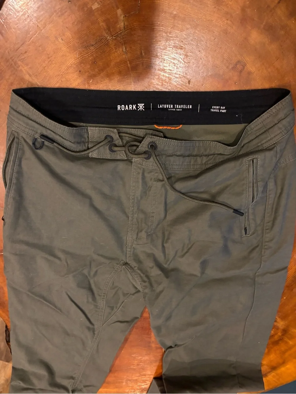 Men's Roark Olive Green Layover Traveller Pants